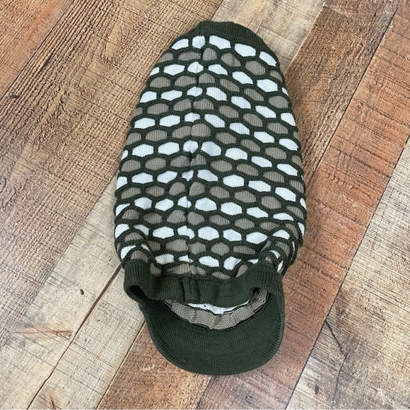 Vintage Rasta World Olive Green Knit Dreads Hat Cotton Dreadlock Made in Korea - Picture 2 of 5